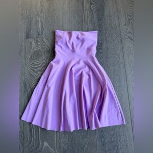 Exotica Performance Bandeau Comfort Crop Mini Dress in Pastel Purple